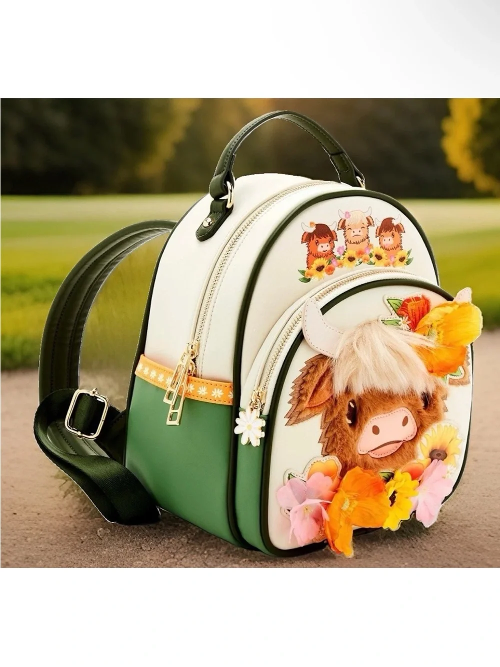 Highland Cow Floral Mini Backpack - BoxLunch Exclusive
